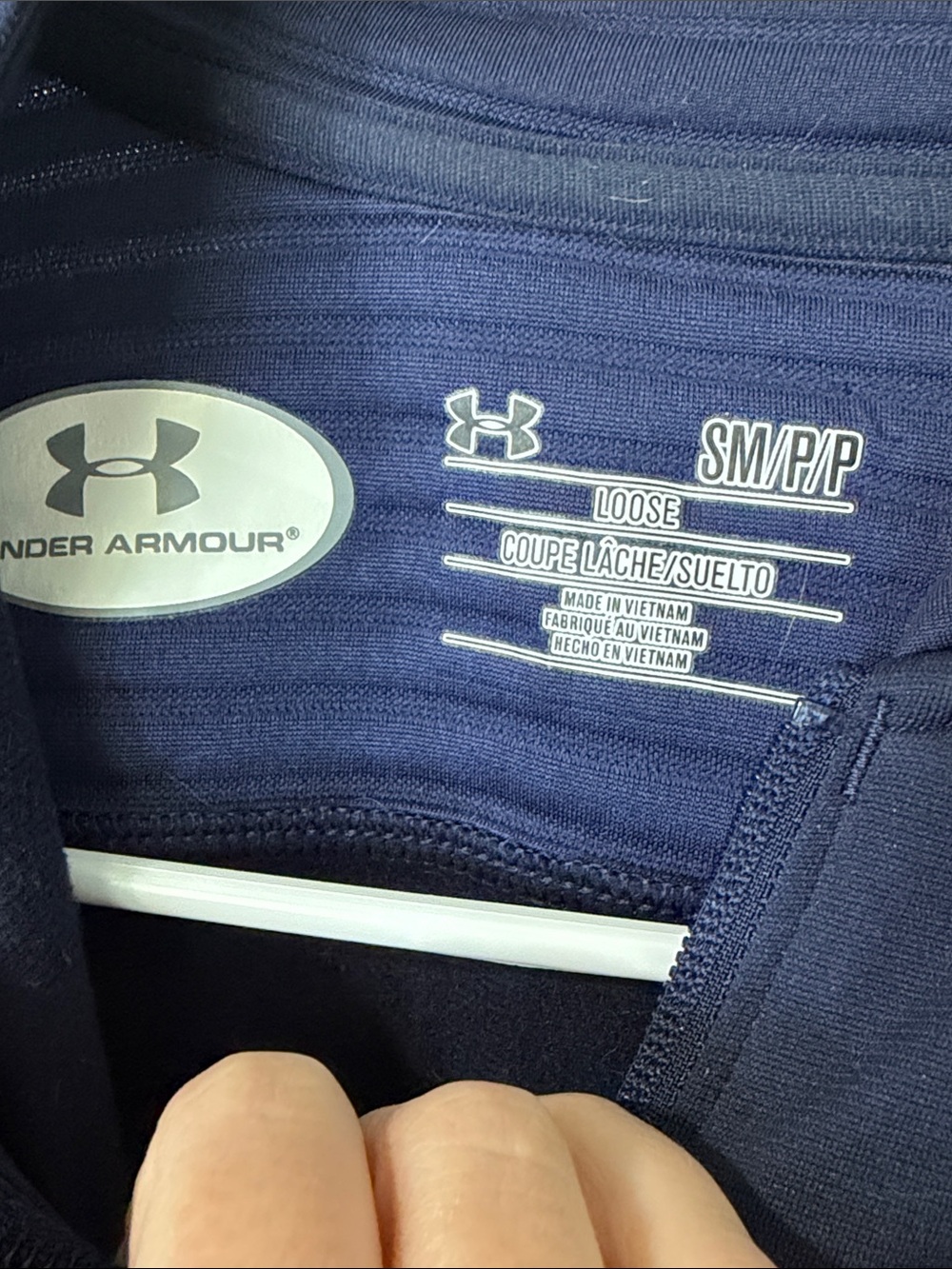 Under Armour Notre Dame Soft Zip-Up Navy Track Jacket Women's Small (Fits Med) - Picture 5 of 7
